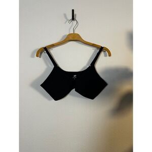 Parade Black Seamless V Neck Comfort Bra Bralette Size M